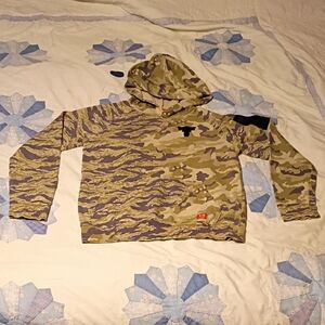 Under Armor Camo Hoodie with Black Patches